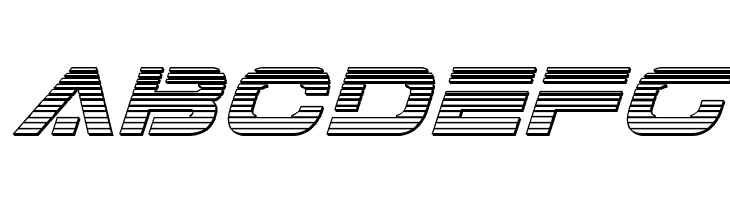 7th Service Chrome Italic  Free Fonts Download