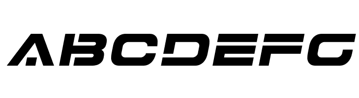 7th Service Semi-Italic  Free Fonts Download