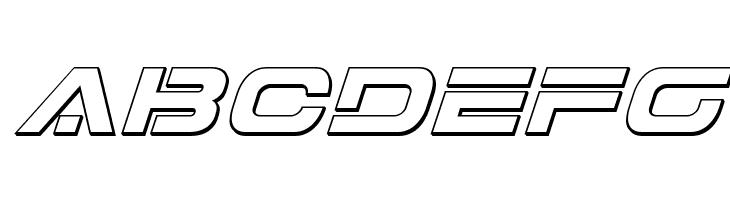 7th Service 3D Italic  Free Fonts Download