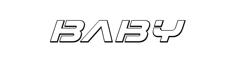 7th Service 3D Italic  Free Fonts Download