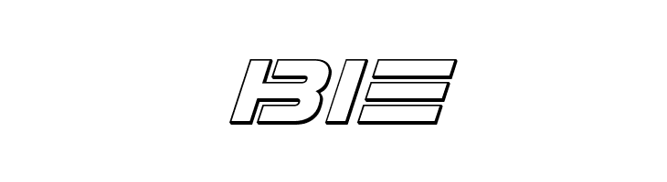 7th Service 3D Italic  Free Fonts Download