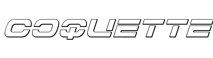 7th Service 3D Italic  Free Fonts Download