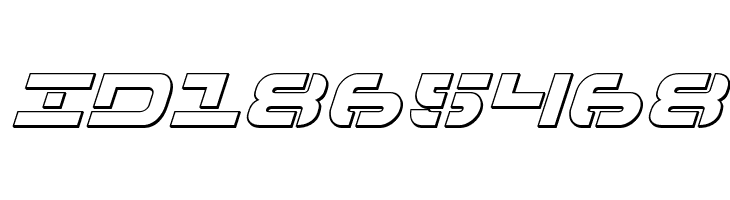7th Service 3D Italic  Free Fonts Download