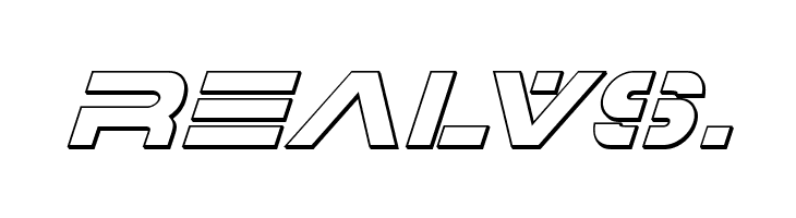 7th Service 3D Italic  Free Fonts Download