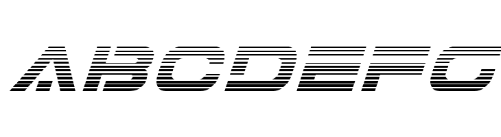 7th Service Gradient Italic  Free Fonts Download