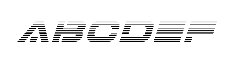 7th Service Gradient Italic  Free Fonts Download