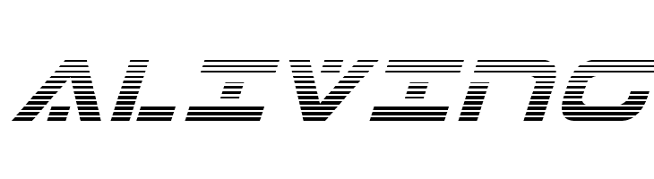 7th Service Gradient Italic  Free Fonts Download