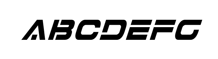 7th Service Condensed Italic  Free Fonts Download