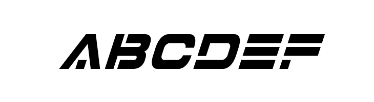 7th Service Condensed Italic  Free Fonts Download