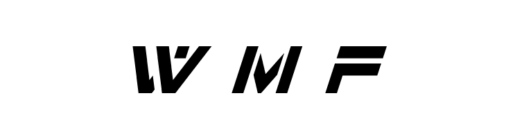 7th Service Condensed Italic  Free Fonts Download