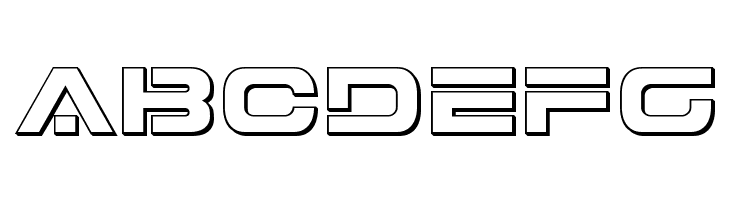 7th Service 3D  Free Fonts Download