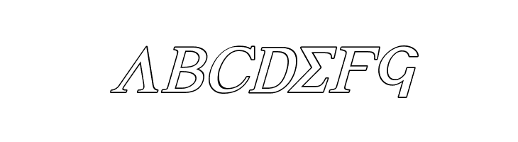 Achilles Outline Italic  Free Fonts Download