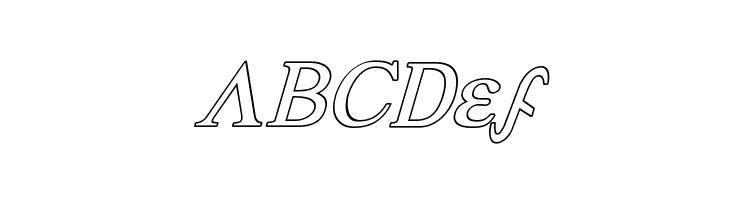 Achilles Outline Italic  Free Fonts Download