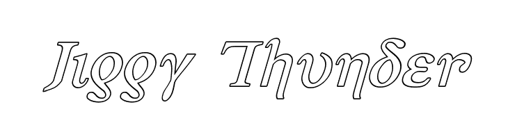 Achilles Outline Italic  Free Fonts Download