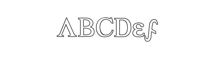 Achilles Outline  Free Fonts Download