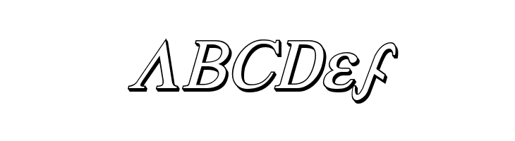 Achilles 3D Italic  Free Fonts Download