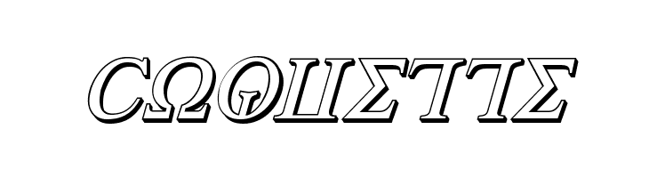 Achilles 3D Italic  Free Fonts Download