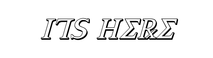 Achilles 3D Italic  Free Fonts Download