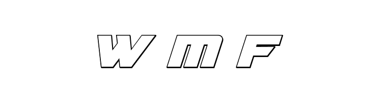 Aircruiser Outline Italic  Free Fonts Download