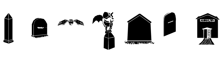 Gravestone bats  Free Fonts Download