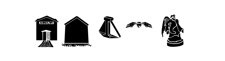 Gravestone bats  Free Fonts Download