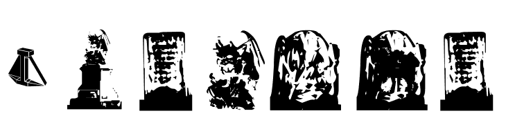 Gravestone bats  Free Fonts Download