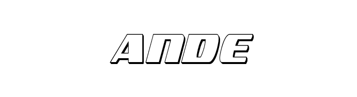 Americorps 3D Extra-Condensed  Free Fonts Download