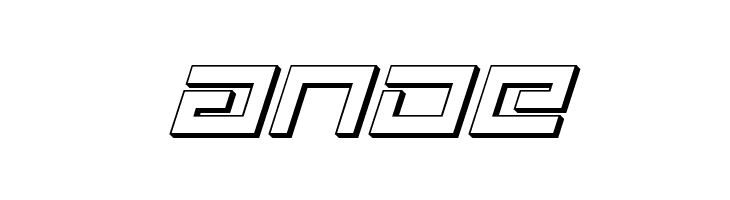 Avenger 3D Italic  Free Fonts Download