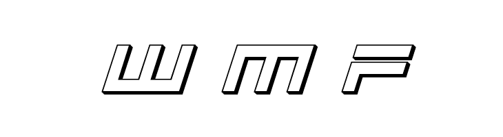 Avenger 3D Italic  Free Fonts Download