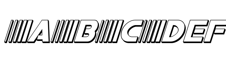 Bamf 3D Italic  Free Fonts Download