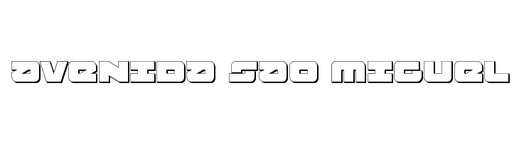 Banjin 3D  Free Fonts Download