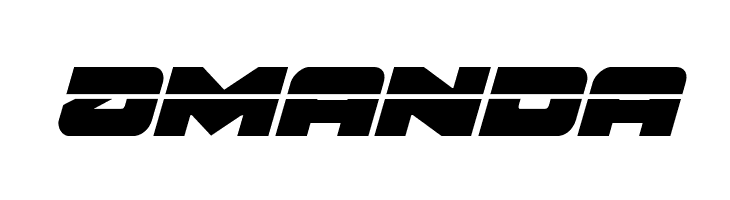 Banjin Laser Italic  Free Fonts Download