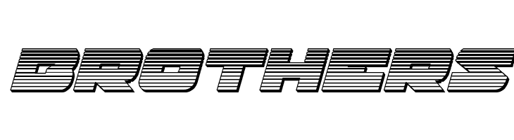 Banjin Chrome Italic  Free Fonts Download