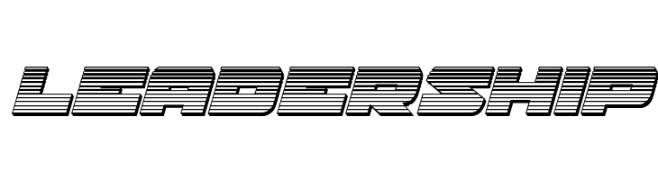 Banjin Chrome Italic  Free Fonts Download