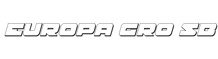 Banjin 3D Italic  Free Fonts Download