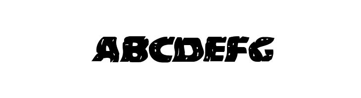 Behemuth Warped Italic  Free Fonts Download