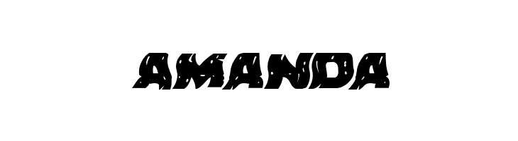 Behemuth Warped Italic  Free Fonts Download