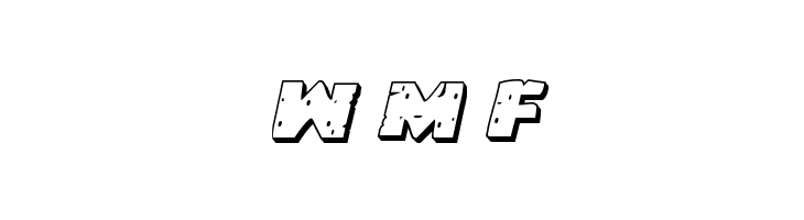 Behemuth 3D Italic  Free Fonts Download
