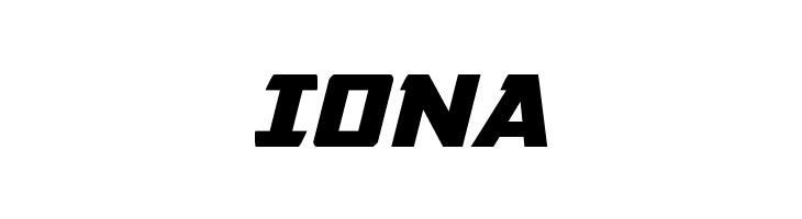 IONA Buchanan Expanded Italic Font