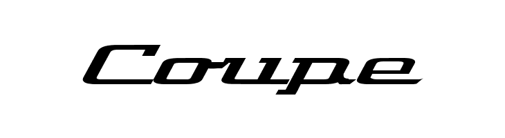 Coupe Wide Glide Font