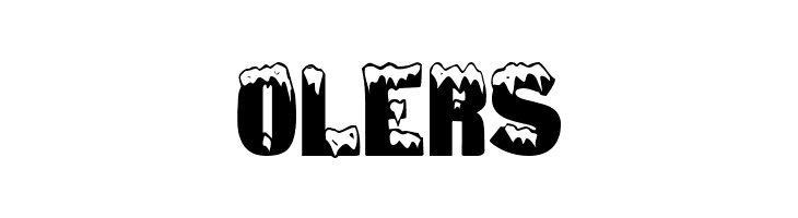 OLERS SnowtopCaps Regular Font
