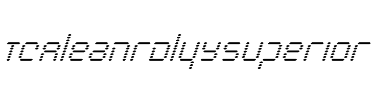 Byte Police Super-Italic  Free Fonts Download