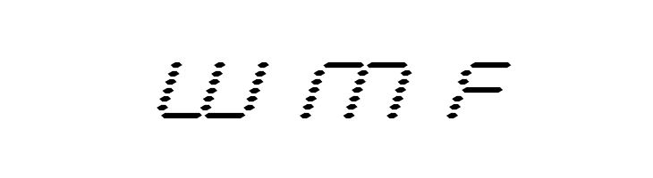 Byte Police Super-Italic  Free Fonts Download