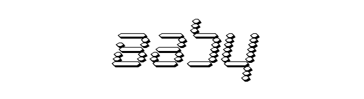 Byte Police 3D Italic  Free Fonts Download