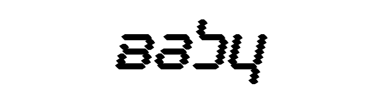 Byte Police Black Italic  Free Fonts Download
