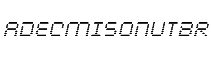 Byte Police Italic  Free Fonts Download