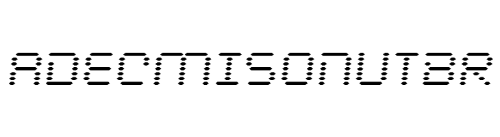 Byte Police Semi-Italic  Free Fonts Download