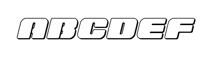 Capricus Outline Semi-Straight  Free Fonts Download