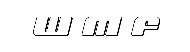 Capricus Outline Semi-Straight  Free Fonts Download