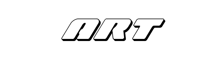 Capricus 3D Italic  Free Fonts Download